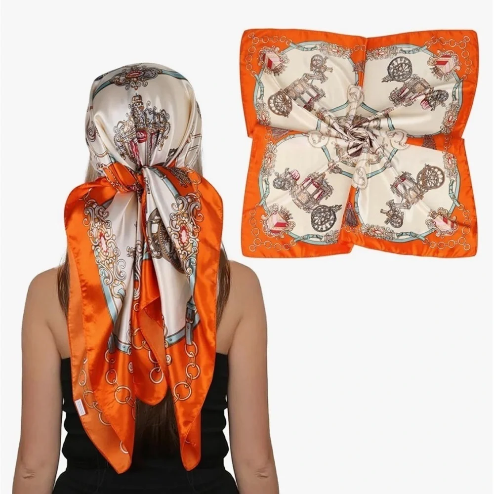 House carriage designer style scarf silk handle